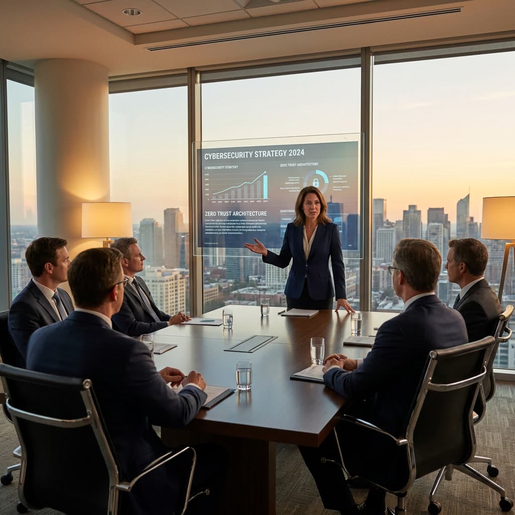 Executive reviewing compliance posture